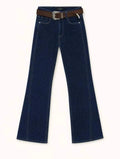 High Waist Wide Leg Jean-Dark Blue