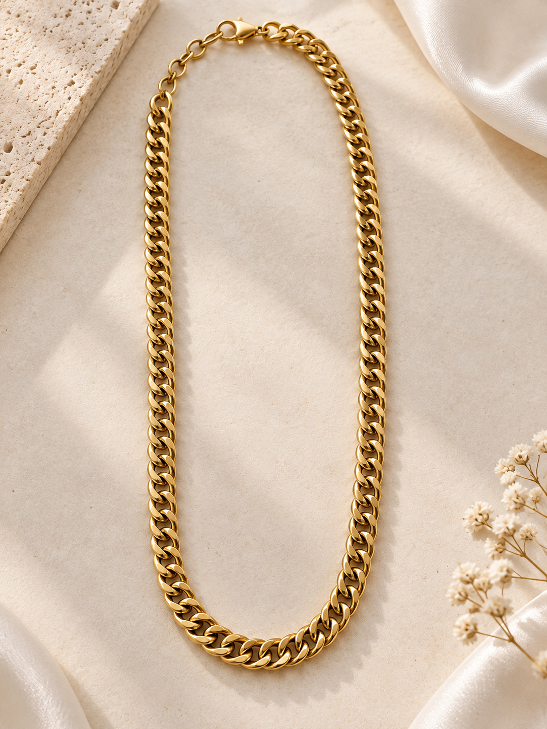 Chunky Cuban Chain Κολιέ – Χρυσό